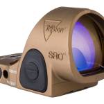 Trijicon SRO 2.5 MOA adjustable LED green dot sight in coyote brown