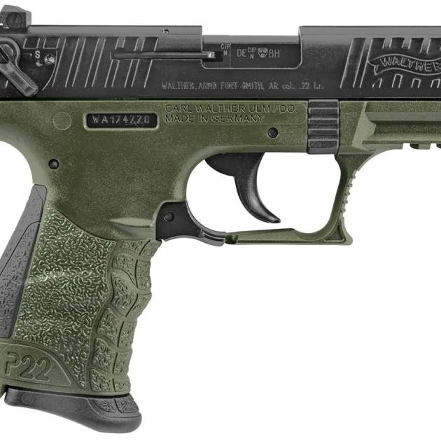 WALTHER ARMS P22 MLTRY 22LR 10+1 3.4" OD CA