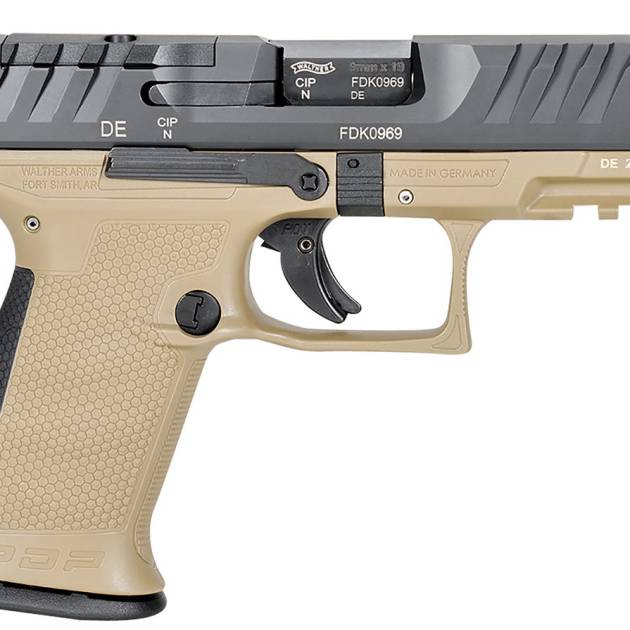 WALTHER ARMS PDP 9MM CPT 4" BLK/TAN OR 15+1