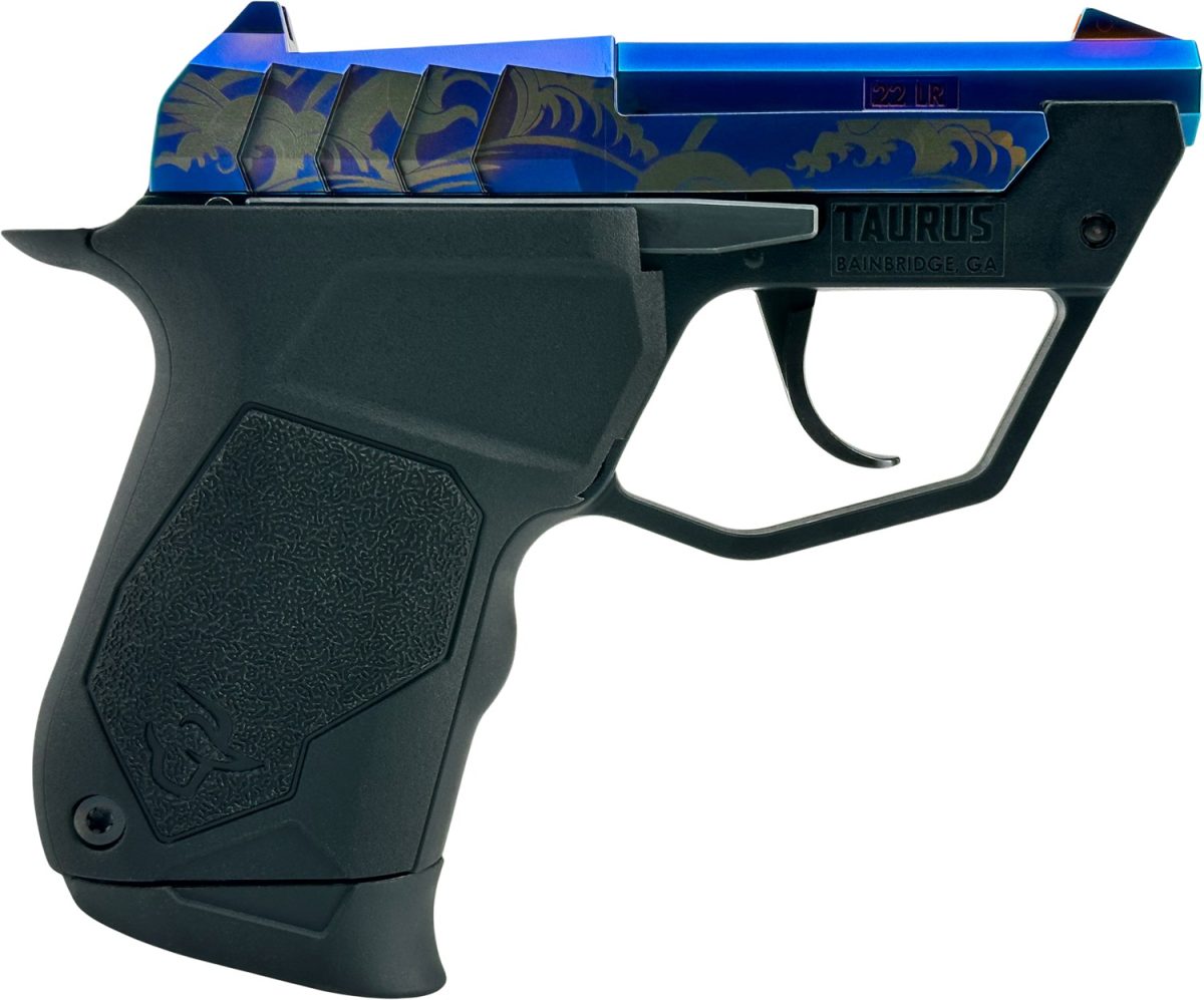 TAURUS 22TUC 22LR BLK/PVD BLUE WAVES