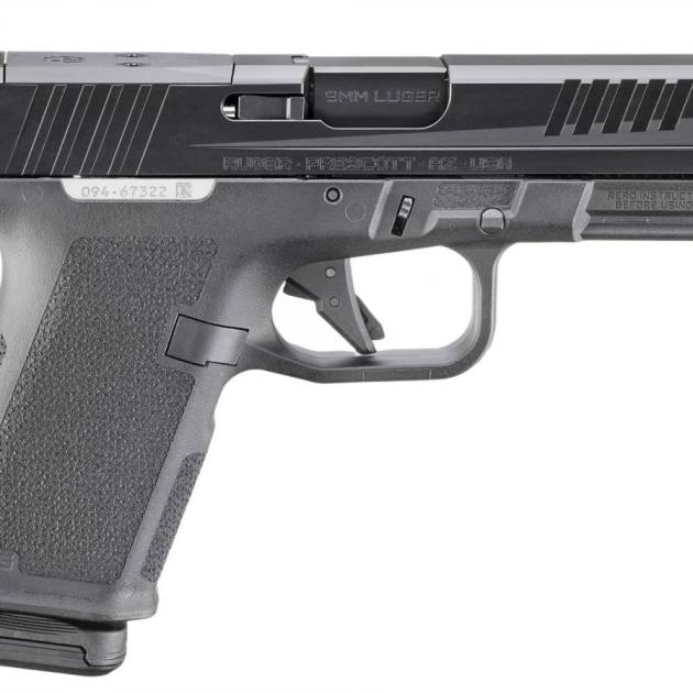 Ruger RXM 9mm pistol with 4-inch black barrel and optic-ready slide