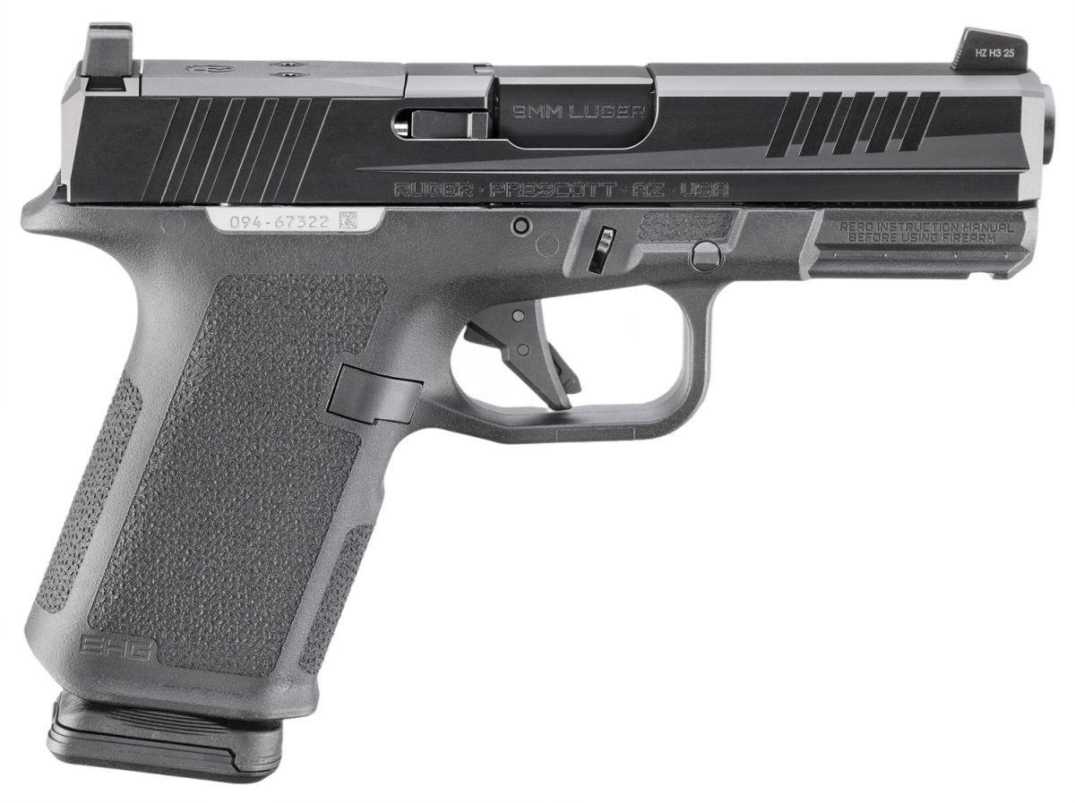 Ruger RXM 9mm pistol with 4-inch black barrel and optic-ready slide
