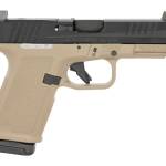 Ruger RXM 9mm pistol with black slide and Flat Dark Earth Magpul grip