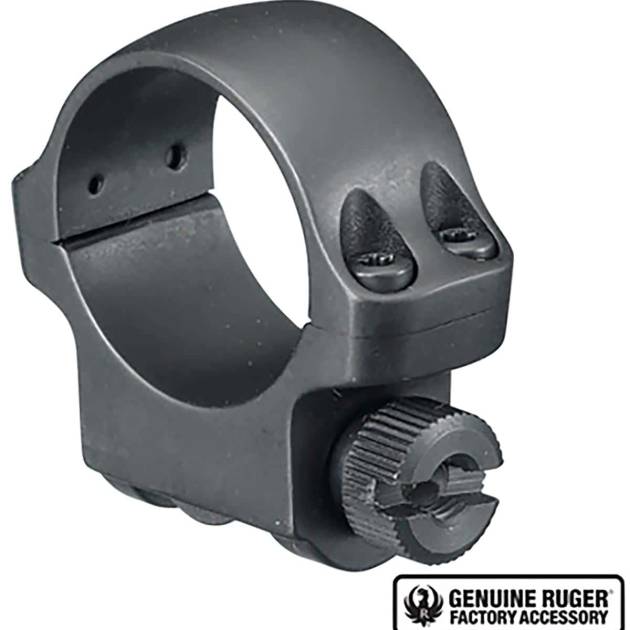 RUGER RING 1" LOW MATTE HAWKEYE