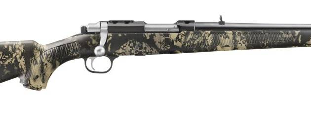 RUGER 77/44 44MAG BL/CAMO 16" AS TB