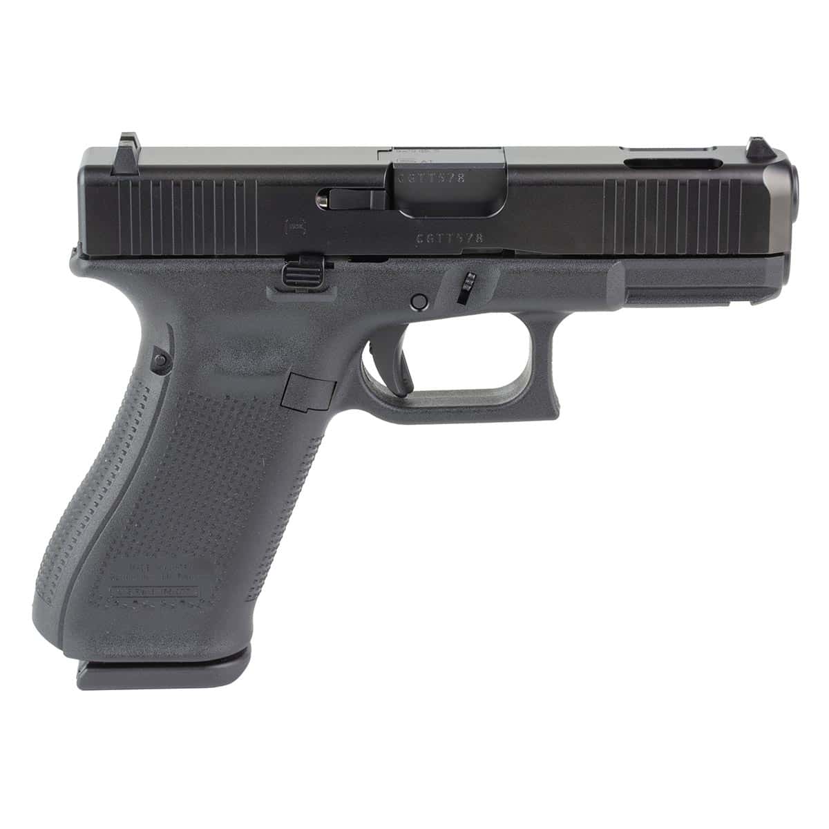 Glock 45C V 9mm compensated black pistol with fixed sights