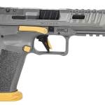 Canik SFx Rival 9mm pistol with 5-inch barrel and 18-round magazines