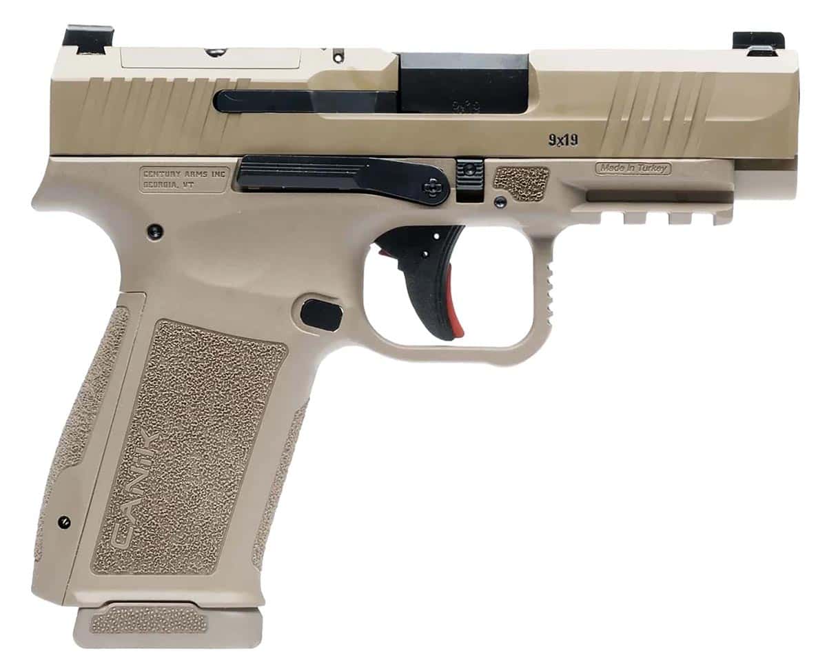 Canik METE MC9LS 9mm pistol with flat dark earth finish