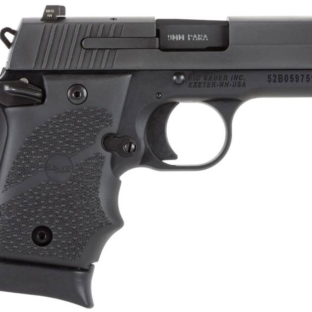 SIG SAUER P938 9MM NITRON BLK RUBER AMBI