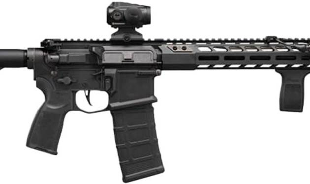 Sig Sauer M400 Sentry rifle with 16-inch barrel, Romeo5 Gen II optic, and black finish