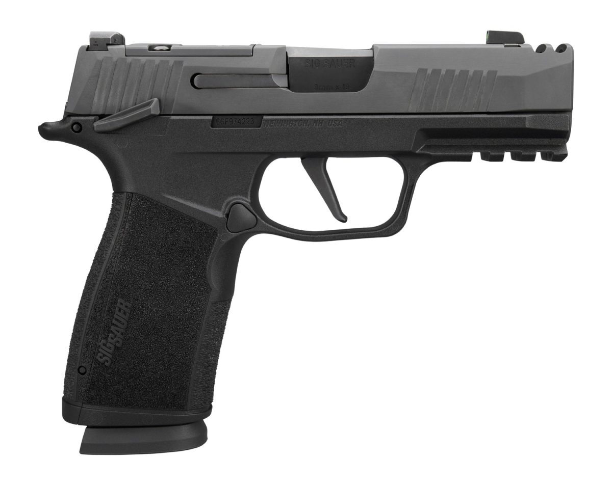 Sig Sauer P365 XMacro COMP 9mm black pistol with 3.1-inch barrel