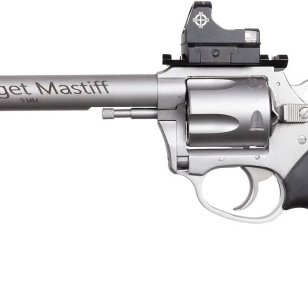 Charter Arms Model 79965 9mm Target Mastiff 6" 5 Rounds Stainless W/ Sightmark Micro Optic