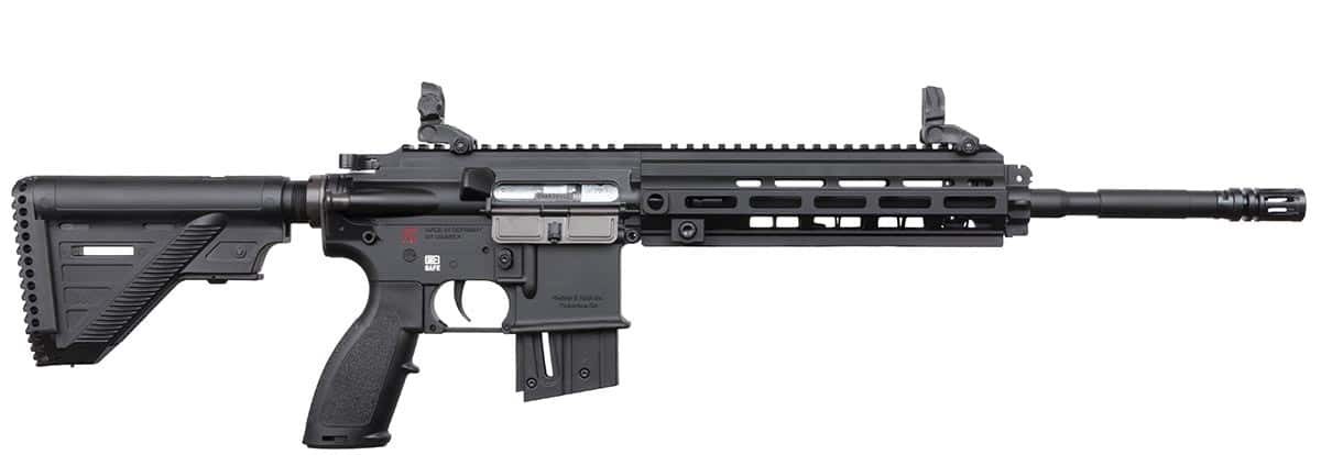 Heckler & Koch HK416 .22 LR black semi-automatic rifle with M-LOK rail