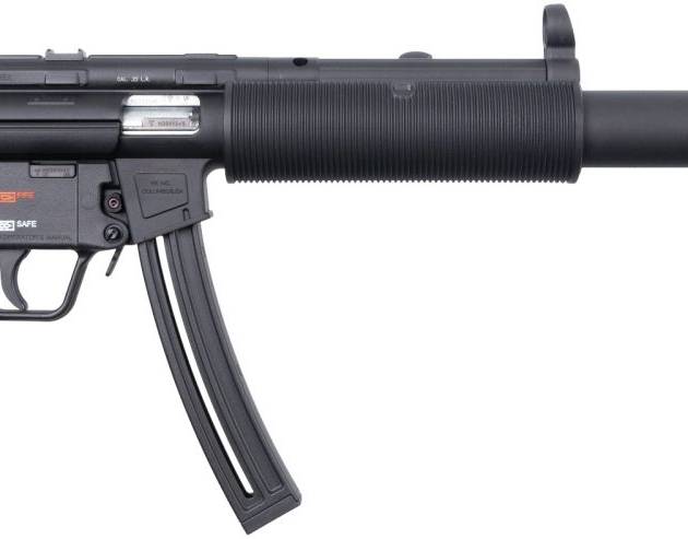 Heckler & Koch MP5 .22 LR rifle with black finish and 16.1-inch barrel