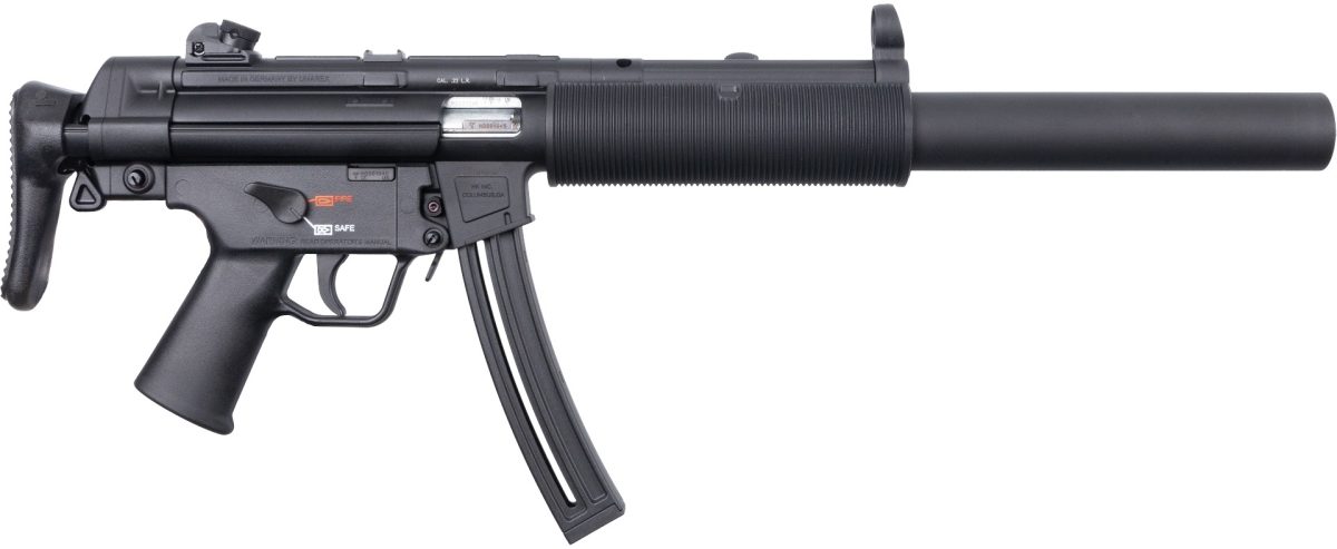 Heckler & Koch MP5 .22 LR rifle with black finish and 16.1-inch barrel