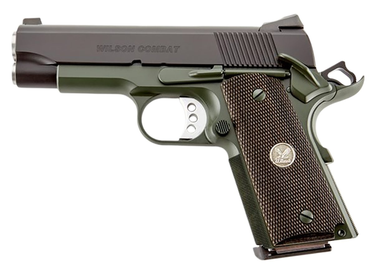 WILSON COMBAT CQBC 45ACP 4" 8+1 BLK/GRN CA