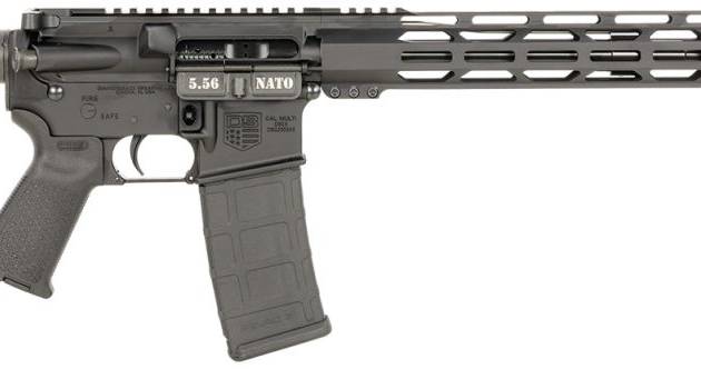 Diamondback DB15 black AR rifle with 16-inch barrel and 15-inch M-LOK handguard