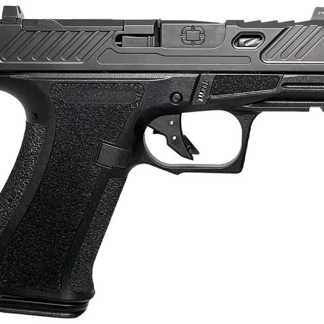Shadow Systems CR920X Elite 9mm pistol with black frame, optic-cut slide, and 3.41-inch barrel