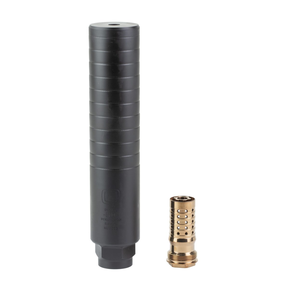 Q LLC PorQ CHOP 8.6 Blackout stainless steel suppressor with black nitride finish