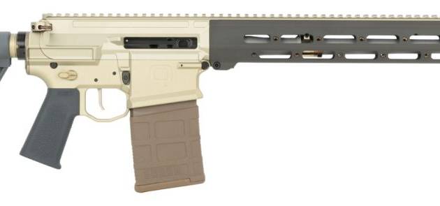 Q Boombox 8.6 Blackout semi-auto rifle with 16-inch barrel and gray accents
