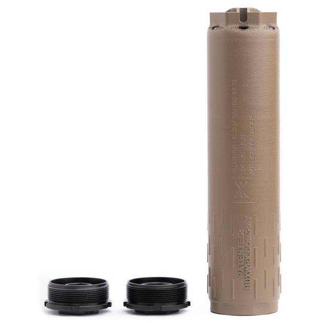 HUXWRX Flow Range 36 Ti FDE titanium direct-thread suppressor