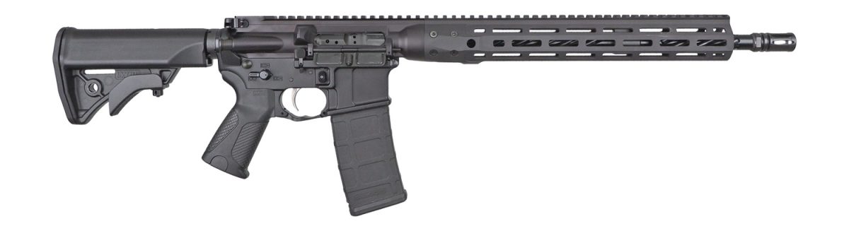 LWRC IC-DI .300 AAC Blackout rifle with 16.1-inch threaded barrel and M-LOK handguard
