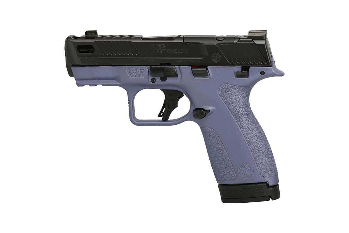Smith & Wesson Shield X CC 9mm handgun with Orchid finish