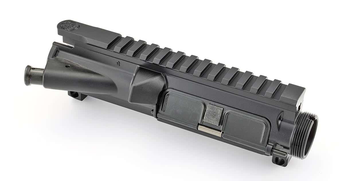 Ruger AR-15 assembled upper receiver in black phosphate