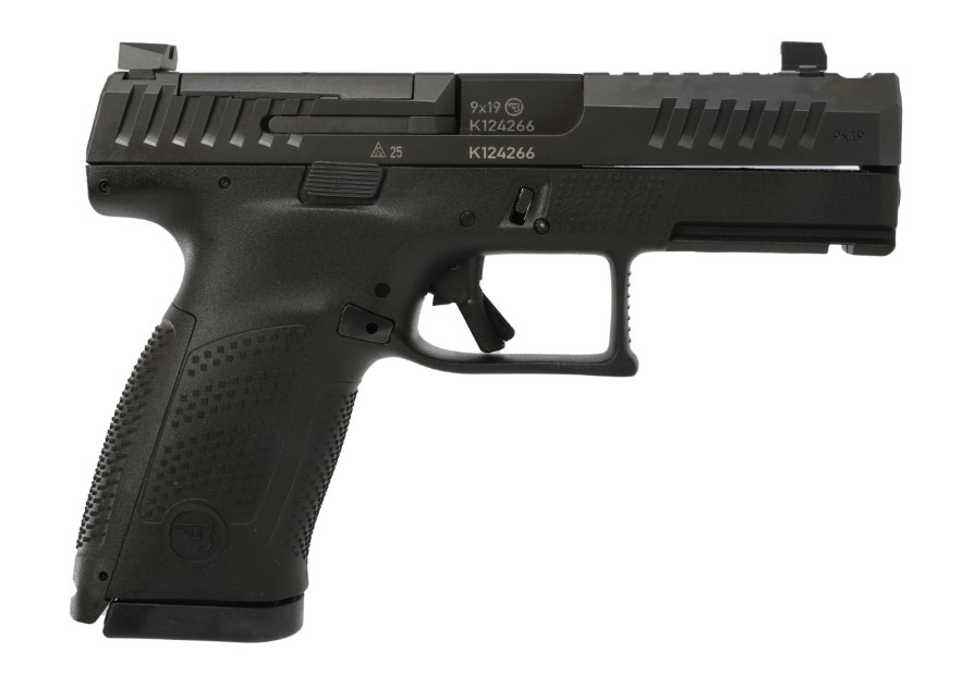 CZ P-10 C 9mm optic-ready ported pistol with black polymer frame