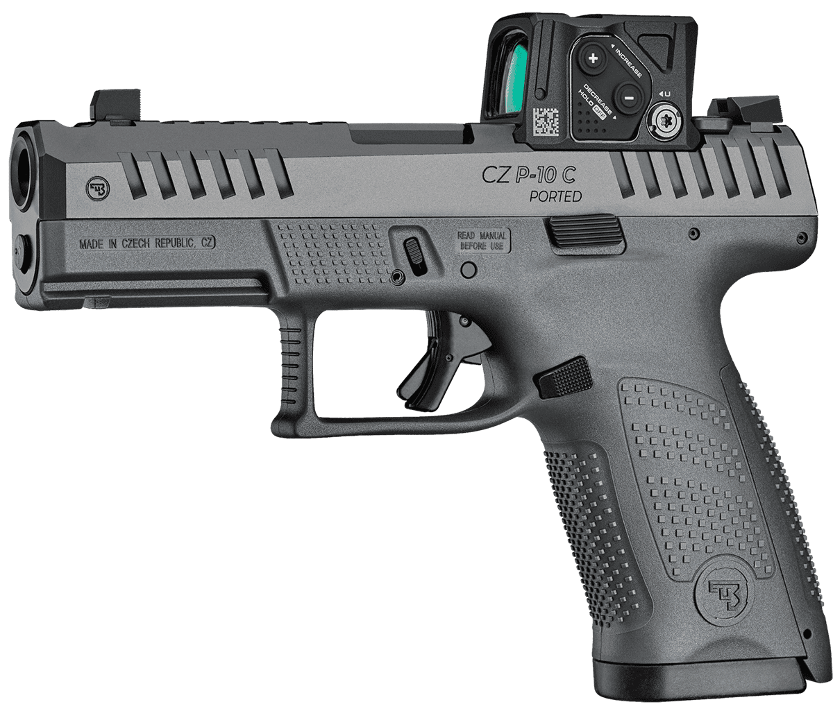 CZ-USA P-10 C Ported 9mm Luger handgun with Aimpoint COA optic