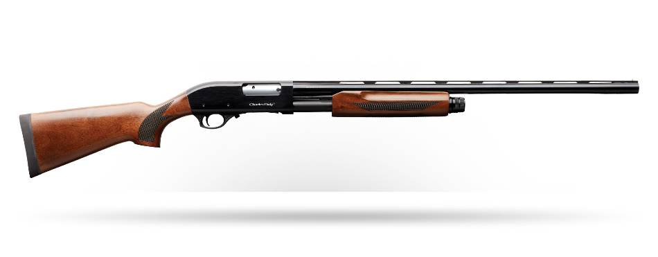 Charles Daly 930.199 301 Pump-Action Shotgun 12 Gauge 28" 4+1 Glossy Wood/ Black