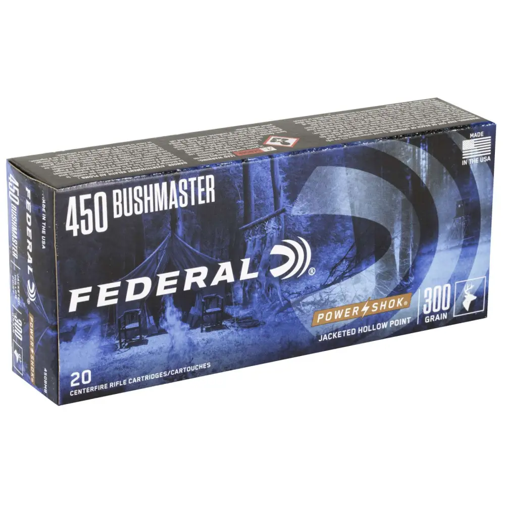 FEDERAL 450 BUSHMASTER 300GR POWER-SHOK SP 20RD/BX 10BX/CS