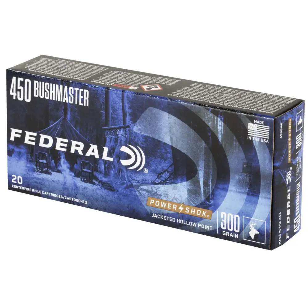 FEDERAL 450 BUSHMASTER 300GR POWER-SHOK SP 20RD/BX 10BX/CS - Image 2
