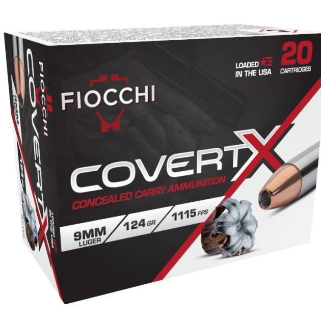 FIO 9MM 124GR COVERTX JHP 20R
