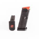 Amend2 A2-42 For Glock 42 6 Round 380 Auto Magazine A2GLOCK42BLK Black