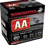 Winchester 20 Gauge AAH207 Ammunition AA Target Loads 2-3/4" Lead 7.5 Shot 1oz 1165fps Case of 250 rounds