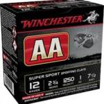 Winchester 12 Gauge Ammunition AASC12507 2-3/4" #7.5 Shot 1oz 1250fps CASE 250 Rounds