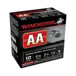 Winchester 12 Gauge Ammunition AASC128 Sporting Clays 2-3/4" #8 1300fps 1-1/8oz CASE 250 rounds