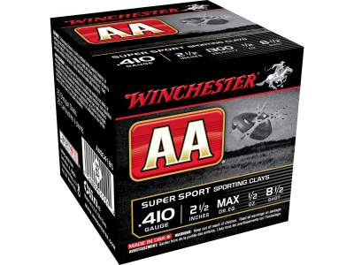 Winchester 410 Bore AA Super Sport Sporting Clays AASC4185 2-1/2" #8.5 Shot 1/2oz 1300fps 250 rounds