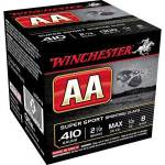 Winchester 410 Bore AA Super Sport Sporting Clays AASC418 2-1/2" 1/2 oz #8 Shot 250 rounds