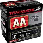 Winchester 12 Gauge Ammunition AA Super Sport AASCL127 2-3/4" 7.5 Shot 1oz 1350fps 250 Rounds
