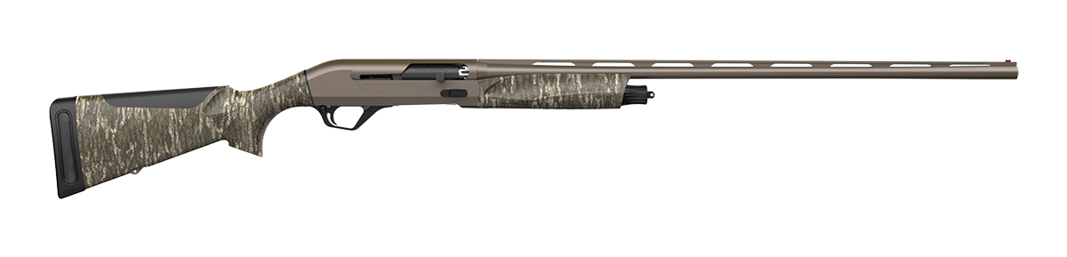 Retay Ace 12-gauge shotgun with 26-inch barrel and Bronze Mossy Oak Bottomland finish
