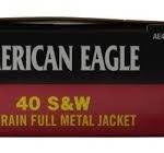Federal 40 S&W American Eagle 165 Grain Full Metal Jacket AE40R3 50 rounds