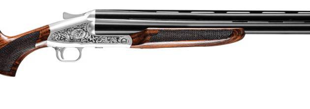 ATI 3B SGT ATIGKOF123B26 12 Gauge 26" 3 Barrel Shotgun 3.5" Chamber Silver Engraved Receiver Wood