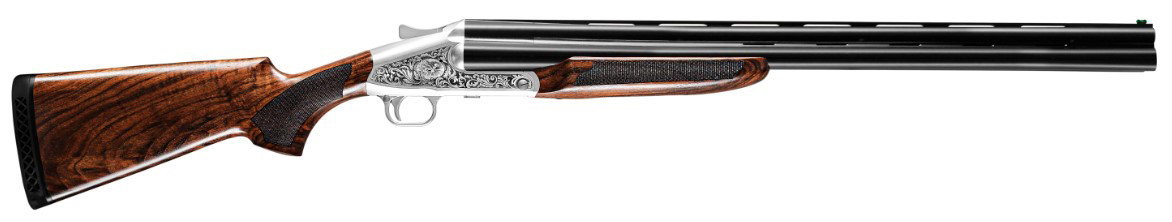ATI 3B SGT ATIGKOF123B26 12 Gauge 26" 3 Barrel Shotgun 3.5" Chamber Silver Engraved Receiver Wood