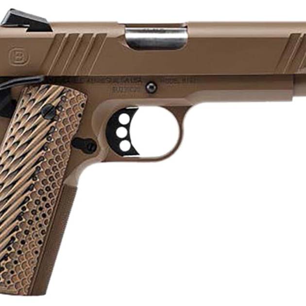Bersa B19117050DEHB B1911 .45 ACP 5" 8+1 Flat Dark Earth/VZ Grips