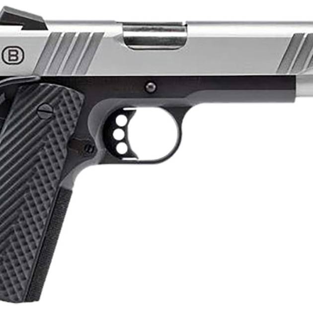 Bersa B19117050SBBK B1911 .45 ACP 5" 8+1 Stainless/Black/VZ Grips