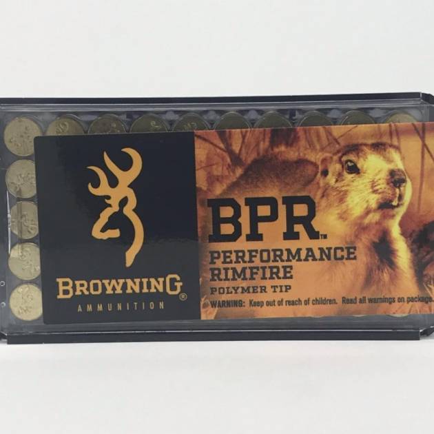 Browning 17 HMR Ammunition Performance Rimfire B195117050 17 Grain BPR Polymer Tip 50 Rounds
