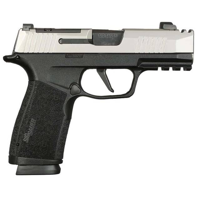 Sig Sauer P365 XMacro Comp 9mm two-tone pistol with 3.1-inch barrel