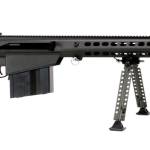 Barrett M107A1 .50 BMG semi-automatic rifle with 20-inch black fluted barrel